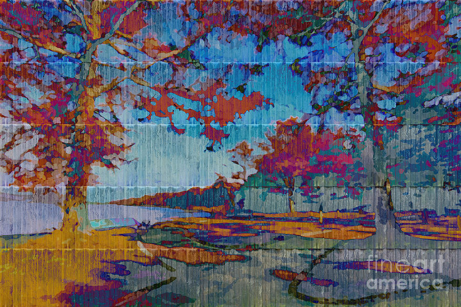 Kaleidoscopic Autumn Scene IV Digital Art by Beverly Claire Kaiya