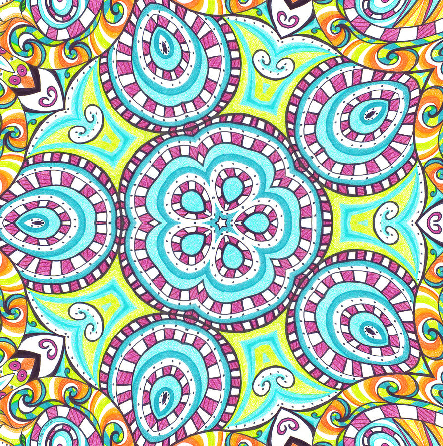 Kaleidoscopic Whimsy Digital Art by Shawna Rowe