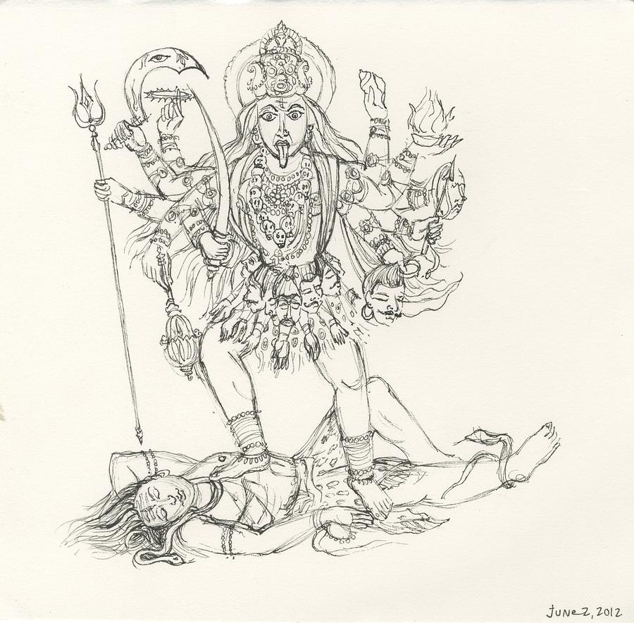 Kali Painting by Jennifer Mazzucco - Fine Art America