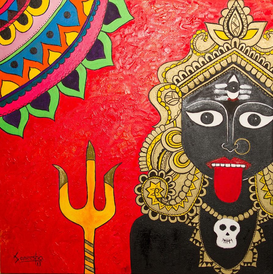 Kali Painting - Kali by Saneesha Lingala