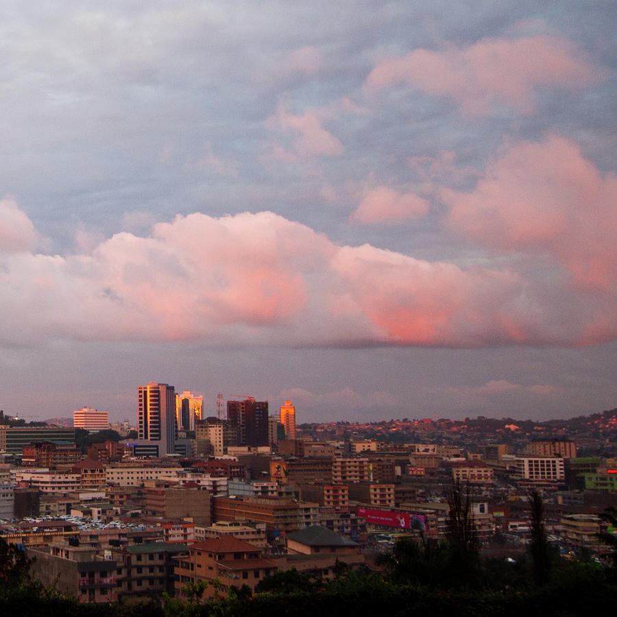 Kampala Skyline At Sunset Photograph by Universal Stopping Point Photography