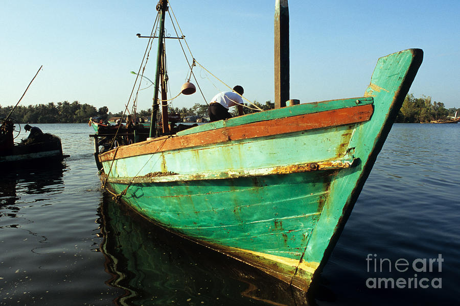 Kampot Boat 12 Photograph by Rick Piper Photography