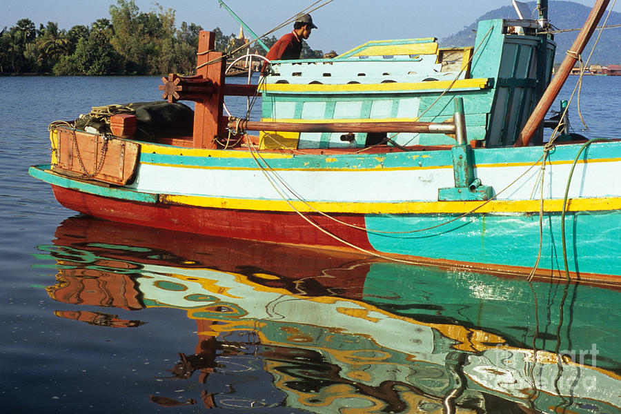 Kampot Boat 13 Photograph by Rick Piper Photography