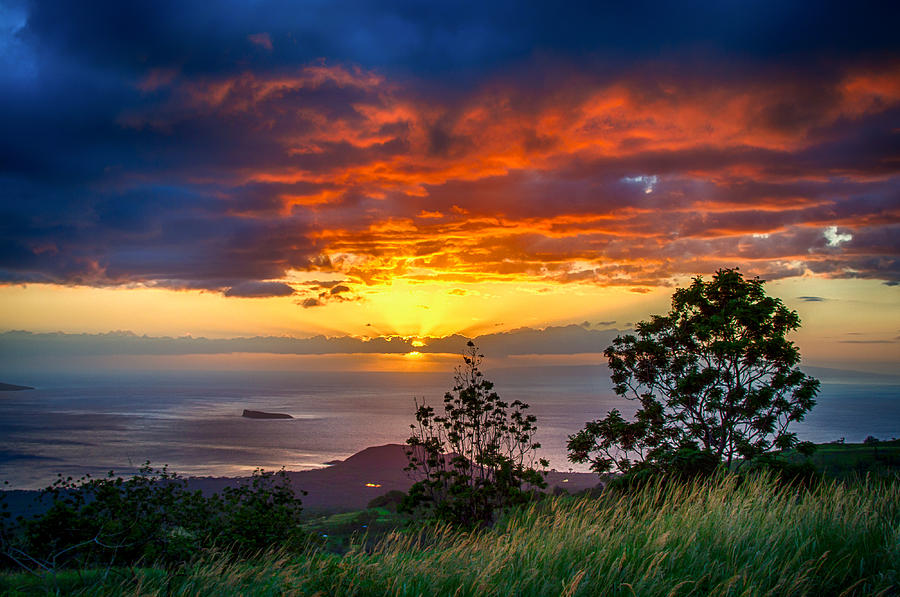 Kanaio Sunset Photograph by Mike Neal