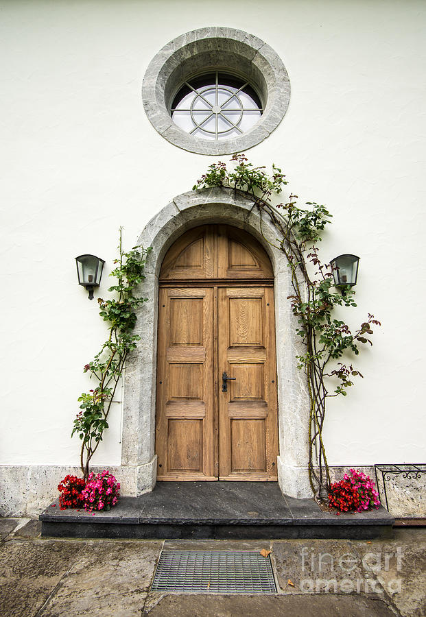 Kandertal Valley Church Door - Switzerland Photograph by Gary Whitton