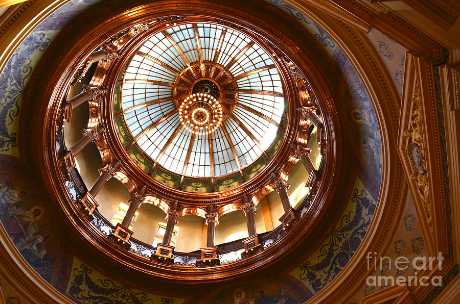 Kansas Capitol Dome Photograph by Linda Steele
