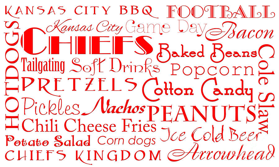 Kansas City Chiefs Game Day Food 1 Digital Art by Andee Design