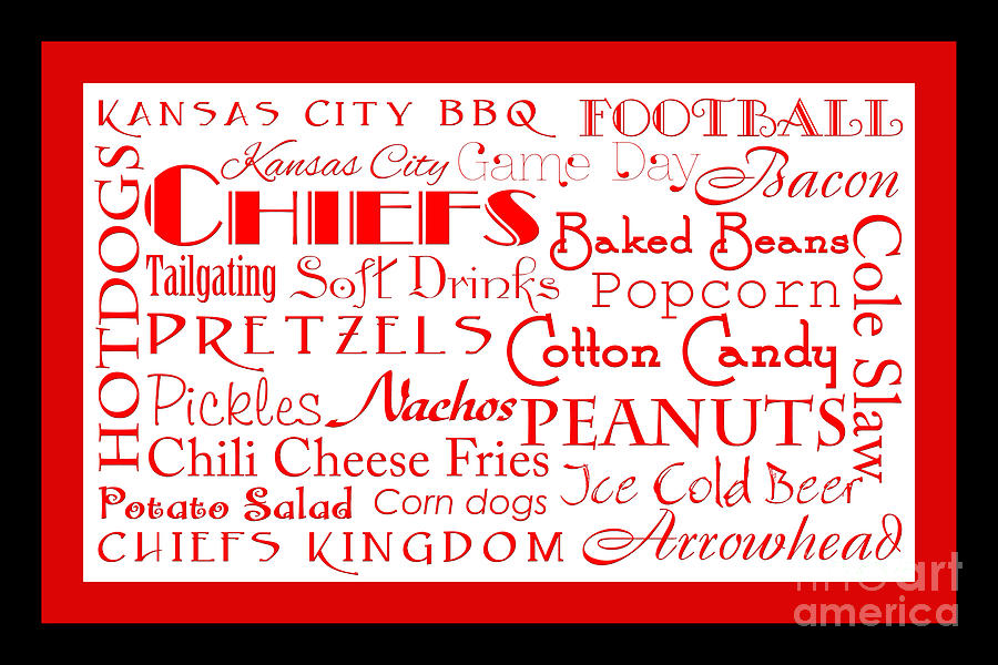 Kansas City Chiefs Game Day Food 2 Digital Art by Andee Design