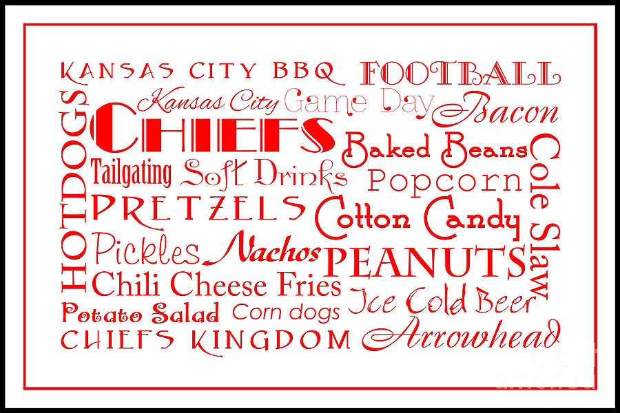 Kansas City Chiefs Game Day Food 3 Digital Art by Andee Design
