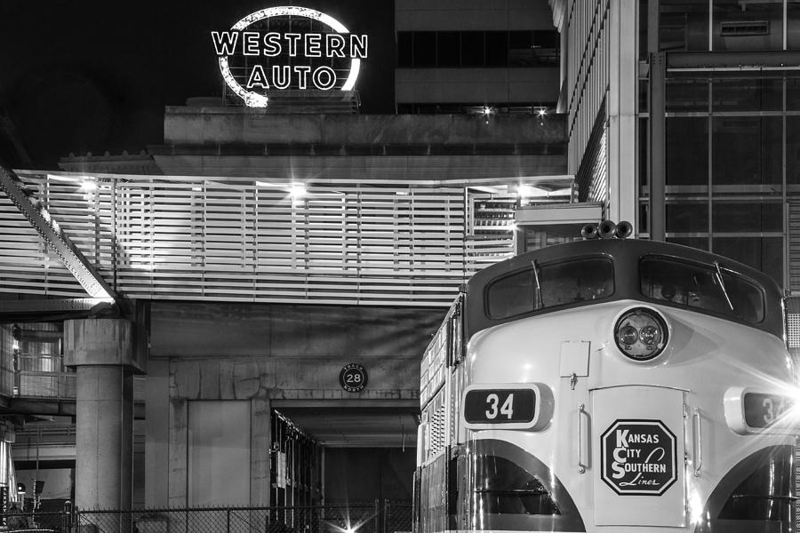 Transportation Photograph - Kansas City Night Train by Steven Bateson