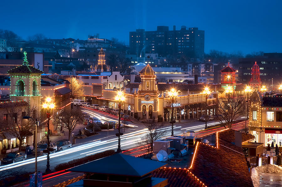 Kansas City Plaza Lights Photograph by Eric Bowers Photo