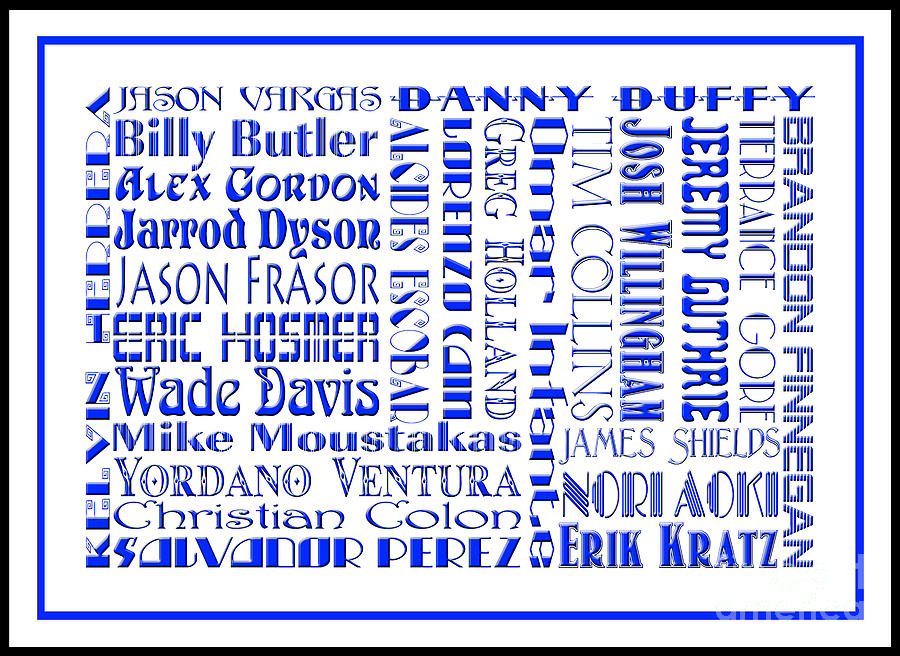 Kansas City Royals The Boys In Blue 2014 Digital Art by Andee Design