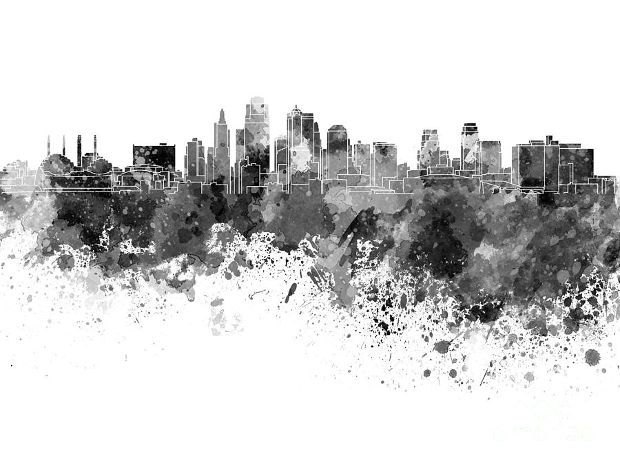 I Love Kansas City, American cities, gray background, Kansas City