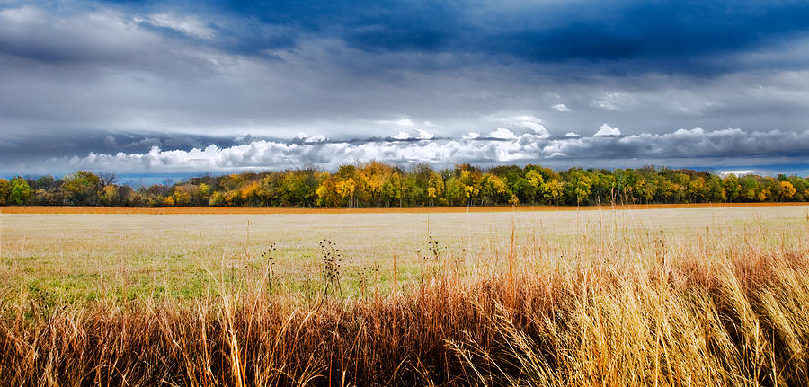 Kansas Fall Landscape Photograph by Eric Benjamin