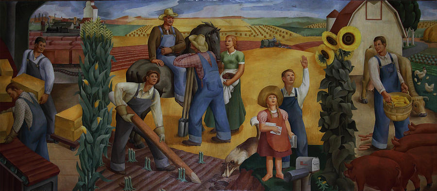 Kansas Farming Painting by Mountain Dreams | Fine Art America