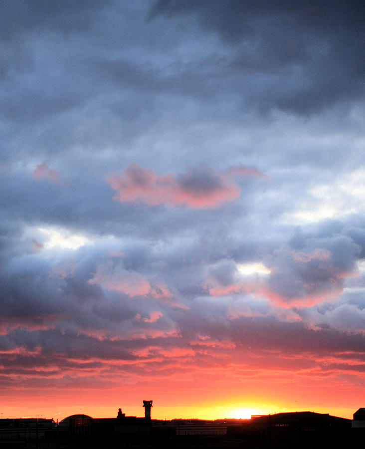 Airport Photograph - Kansas Sunset by JC Findley