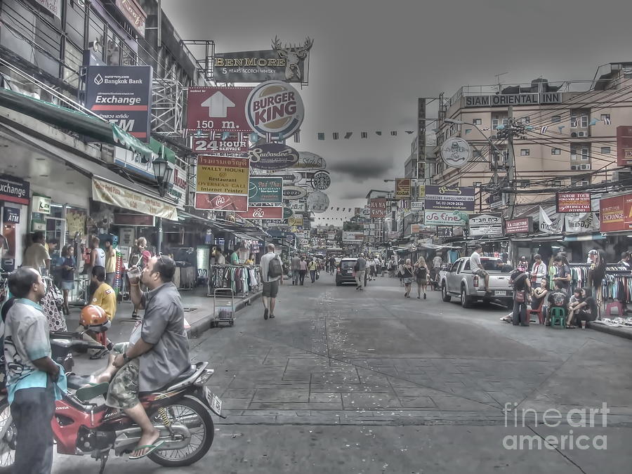 Kaosan Road Bangkok Photograph by Michelle Meenawong