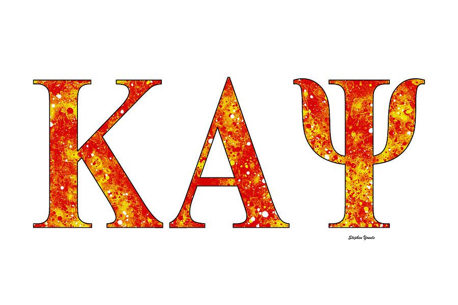 Kappa Alpha Psi Digital Art - Kappa Alpha Psi - White by Stephen Younts.