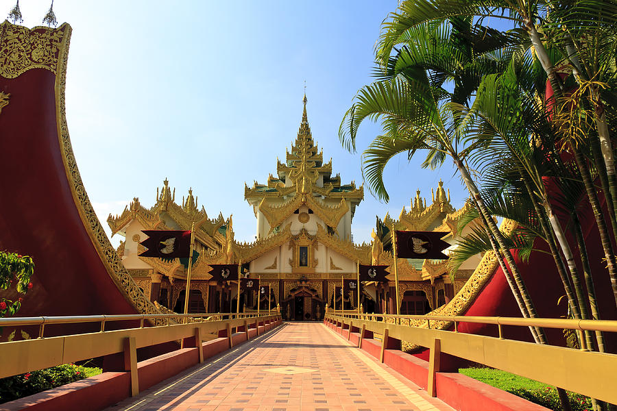 Karaweik palace in Yangon Myanmar Burma Photograph by Henry MM - Fine ...