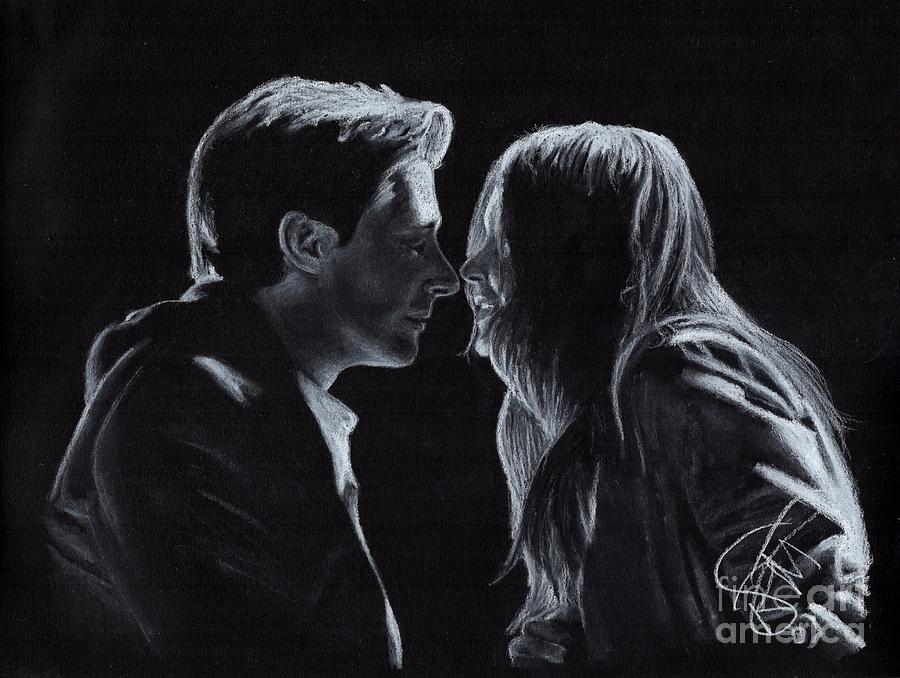Karen Gillan Drawing - Karen Gillan and Arthur Darvill by Rosalinda Markle Karen Gillan Drawing - Karen Gillan and Arthur Darvill by Rosalinda Markle