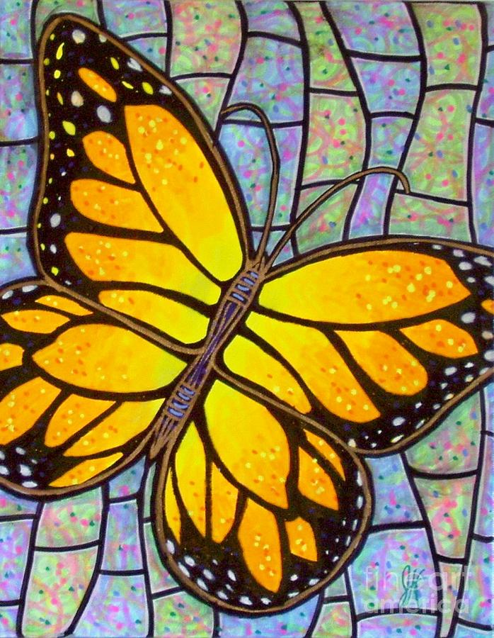 Karens Butterfly Painting by Jim Harris