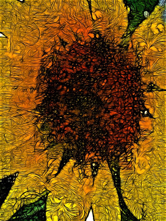 Karewits Sunflower Digital Art by Jeff Iverson