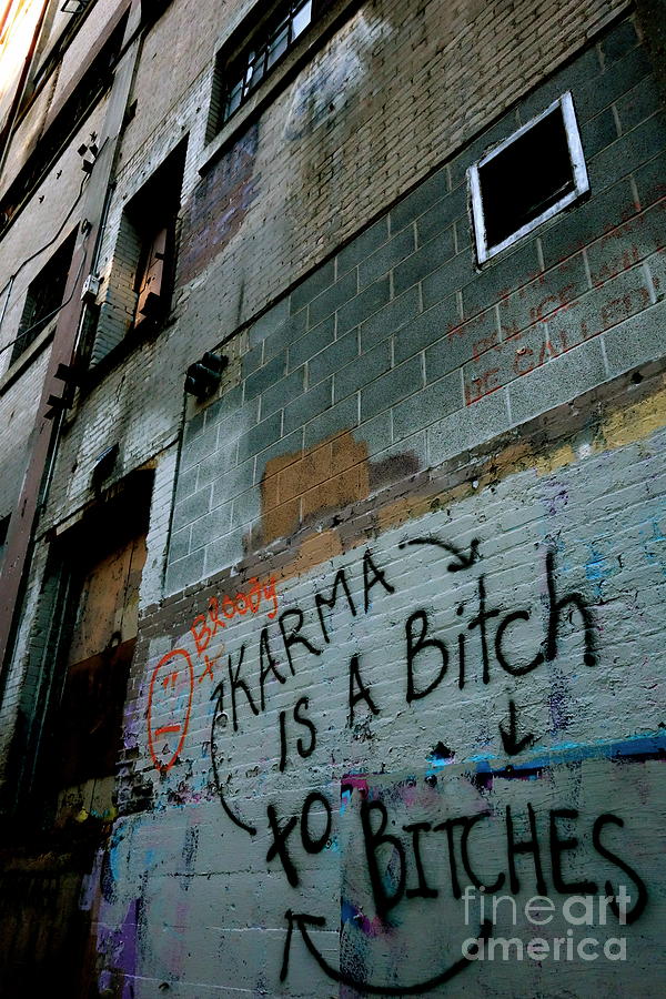 Karma Is A Bitch Photograph by Jacqueline Athmann