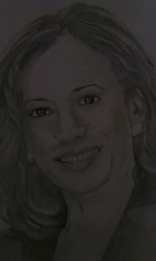 Portrait Drawing - Karmala Harris by b jAXON