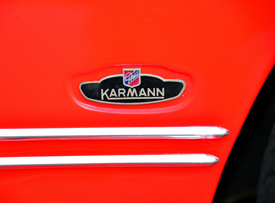 Karmann Ghia name plate Photograph by David Lee Thompson - Fine Art America