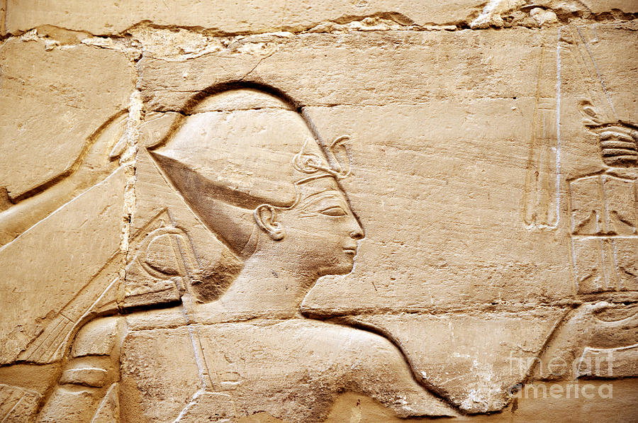 Karnak Bas-Relief Photograph by Brenda Kean