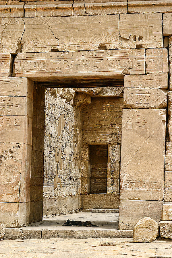 Karnak Temple Doorways Photograph by Linda Phelps