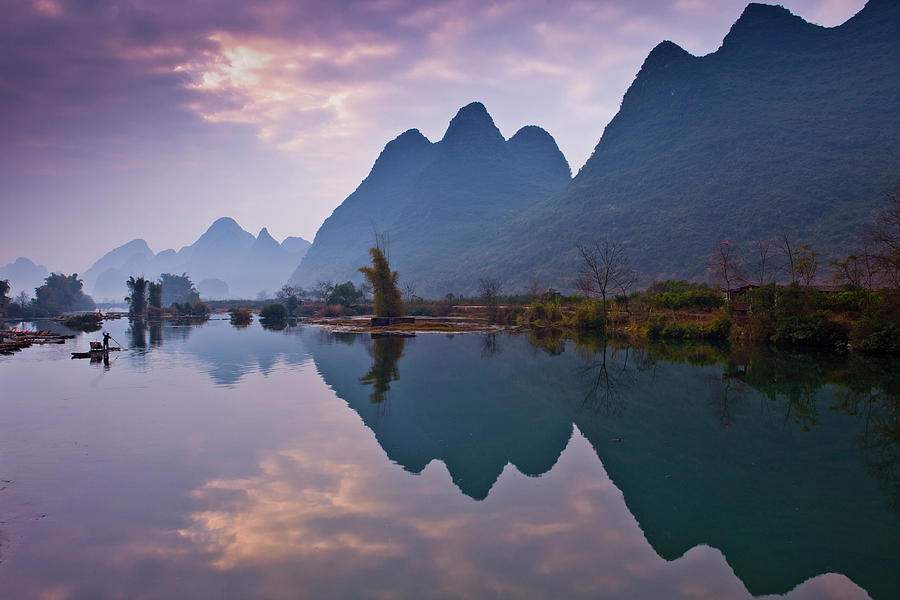Karst Mountains And Yulong River Photograph by Richard Ianson