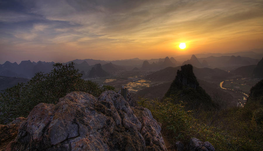 Karst Mountains Of Yangshuo by Gregory Michiels