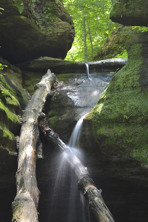 Kaskaskia Canyon Falls Starved Rock State Park Photograph by Forest Floor Photography
