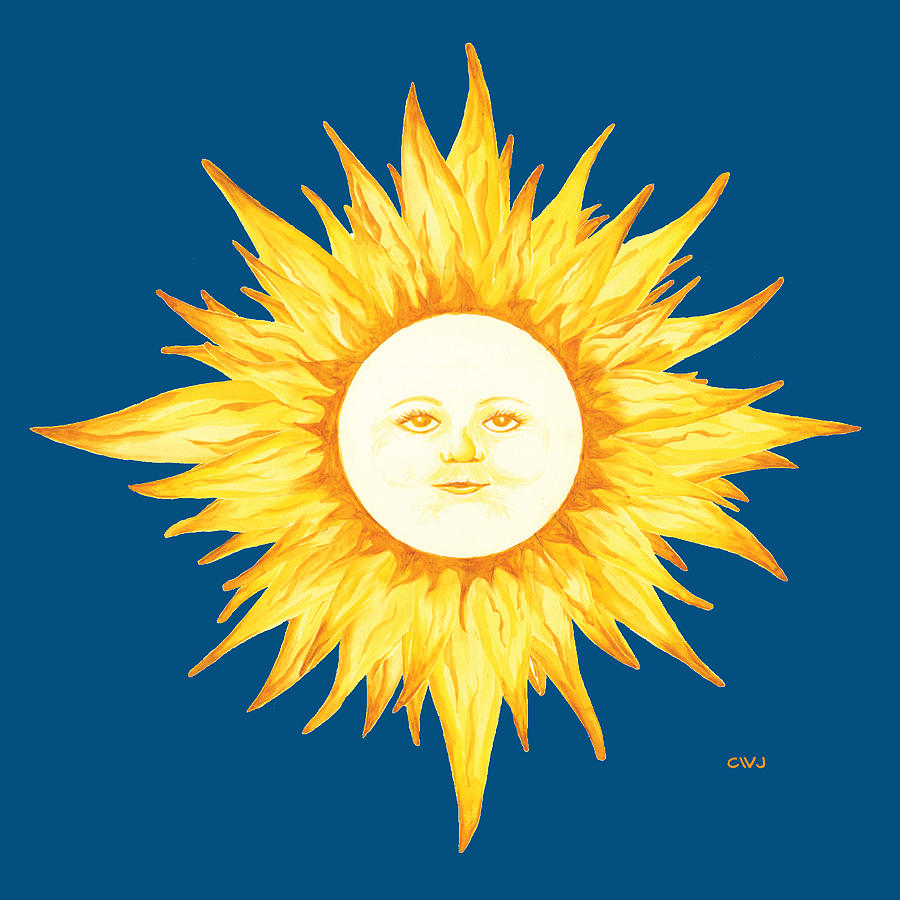 Sun Painting - Kates Sun by Cynda Warren Joyce