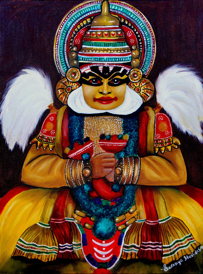 kathakali.. Lord Shiva Painting by Saranya Haridasan