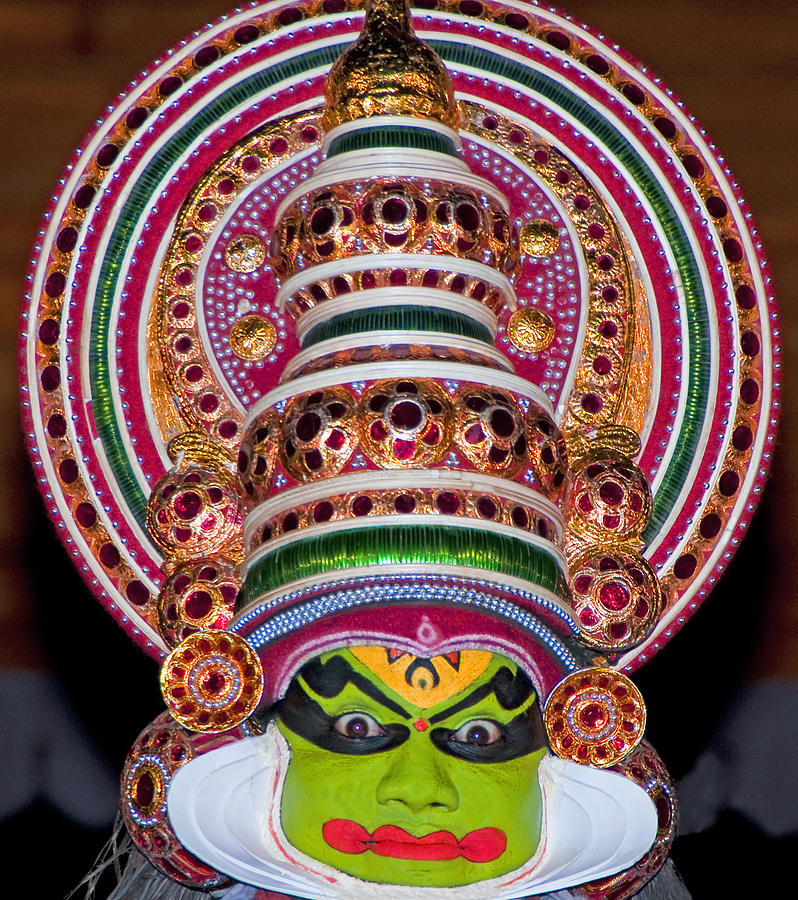 Kathakali pacha Photograph by Dennis Cox