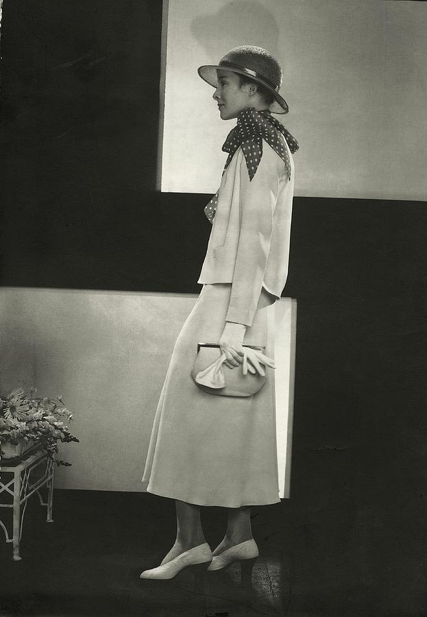 Katherine Hepburn In A Jacket And Dress Photograph by Edward Steichen