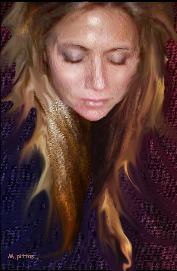 Kathi Portrait Xii Painting by Michael Pittas