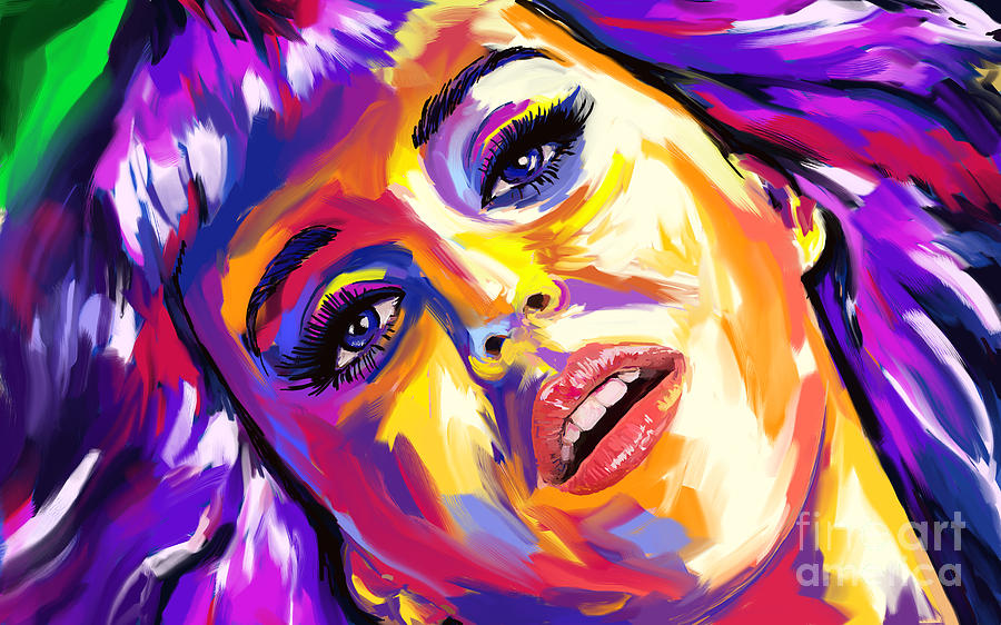Katy Perry 01 Painting by Tim Gilliland