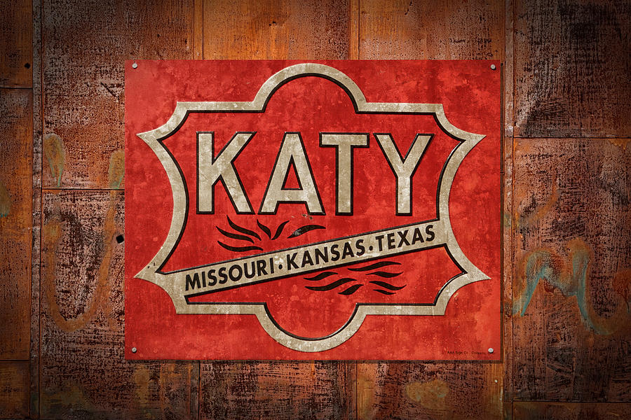 KATY Railroad Sign DSC02853 Photograph by Greg Kluempers