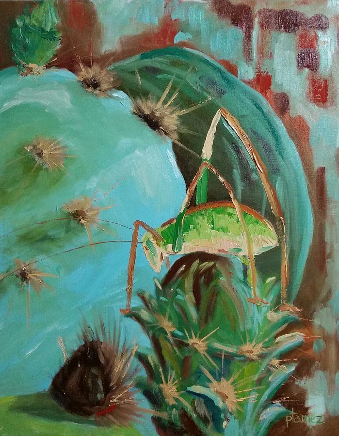Katydid and She Might Again Painting by Pauly Tamez