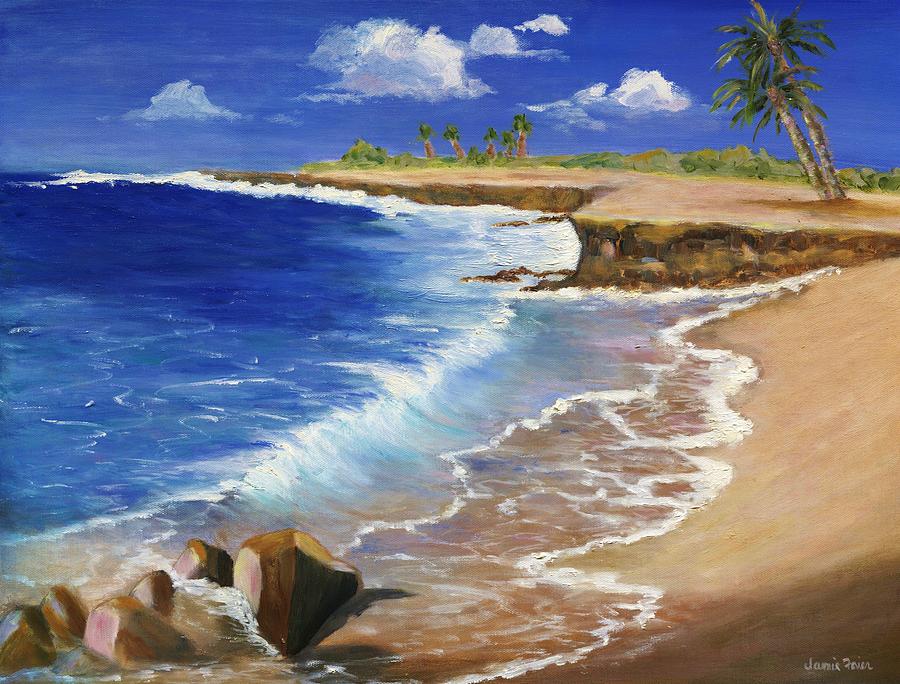 Kauai Beach Painting by Jamie Frier