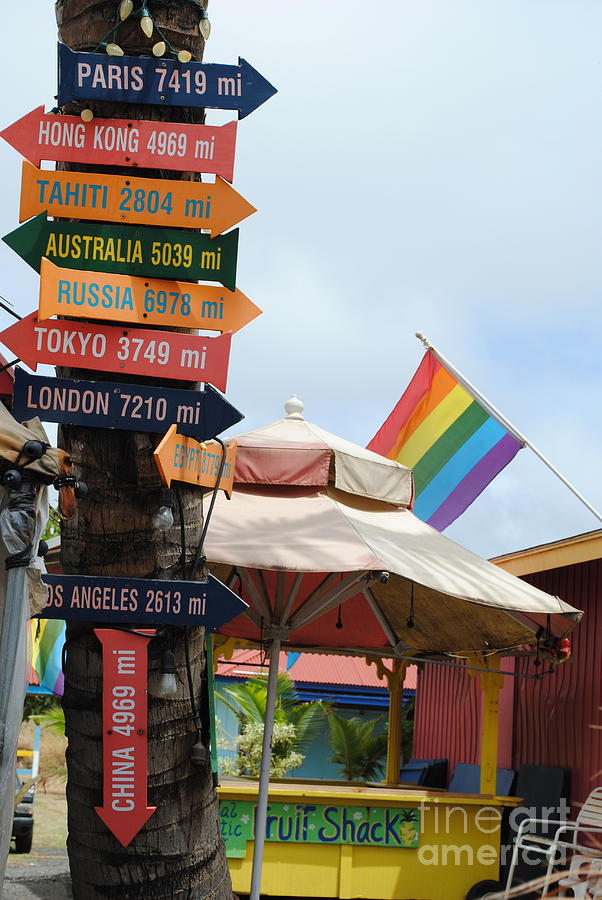 Kauai Town Signs Photograph By Shannon Lee Parker-ferentinos - Fine Art 