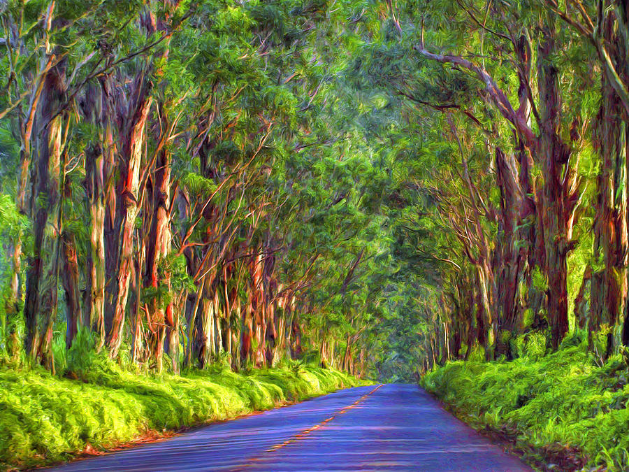 Kauai Tree Tunnel Painting by Dominic Piperata