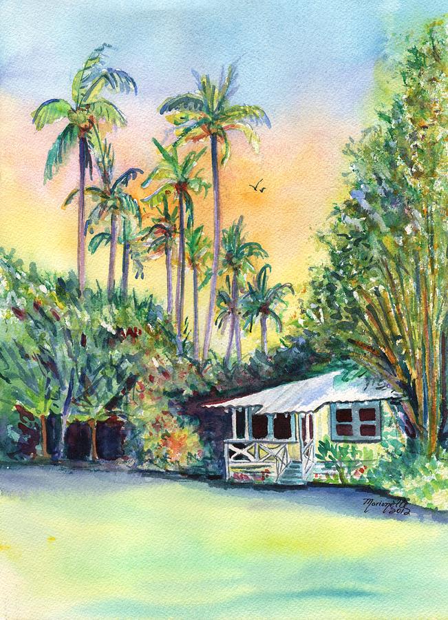 Kauai West Side Cottage Painting by Marionette Taboniar