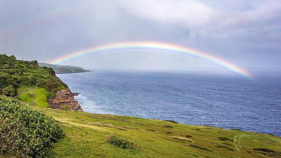 Kaupo Maui Rainbow Photograph by Pierre Leclerc Photography