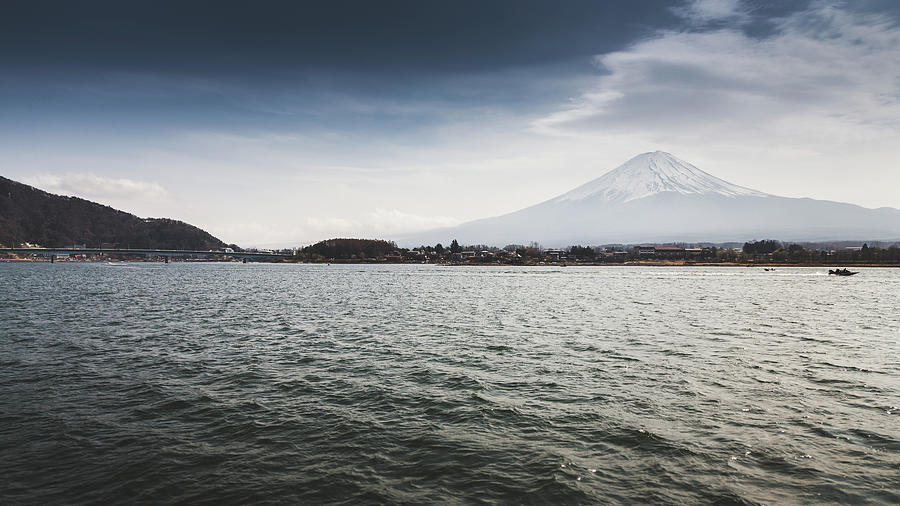 Kawaguchiko Lake And Mt. Fuji On The Photograph by Natapong Supalertsophon