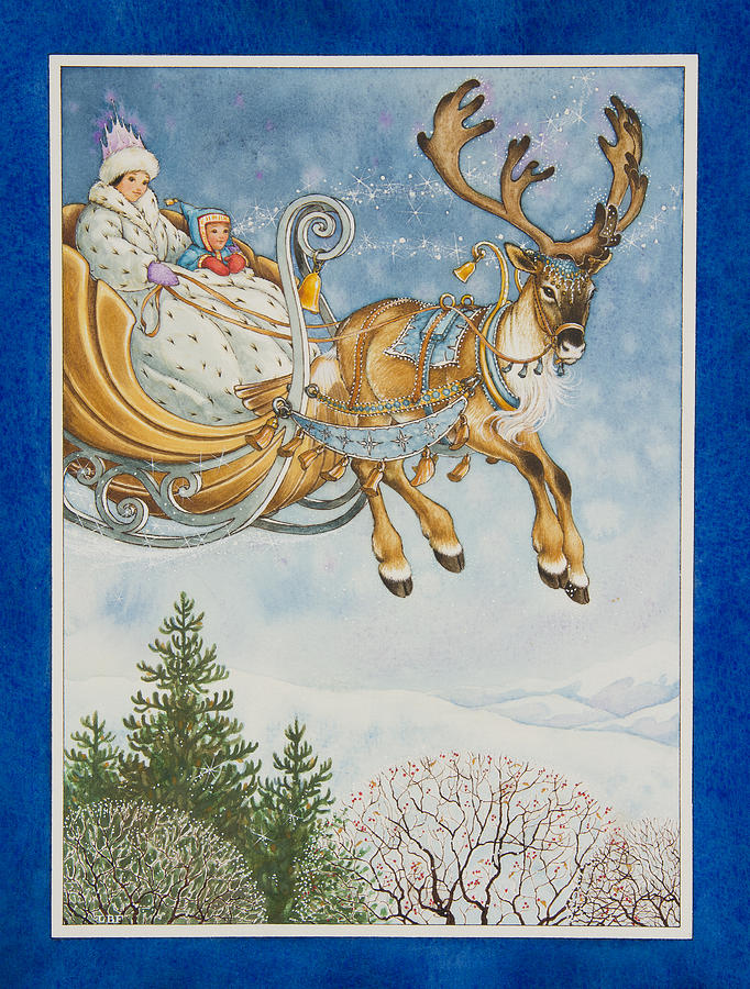 Fantasy Painting - Kay and the Snow Queen by Lynn Bywaters
