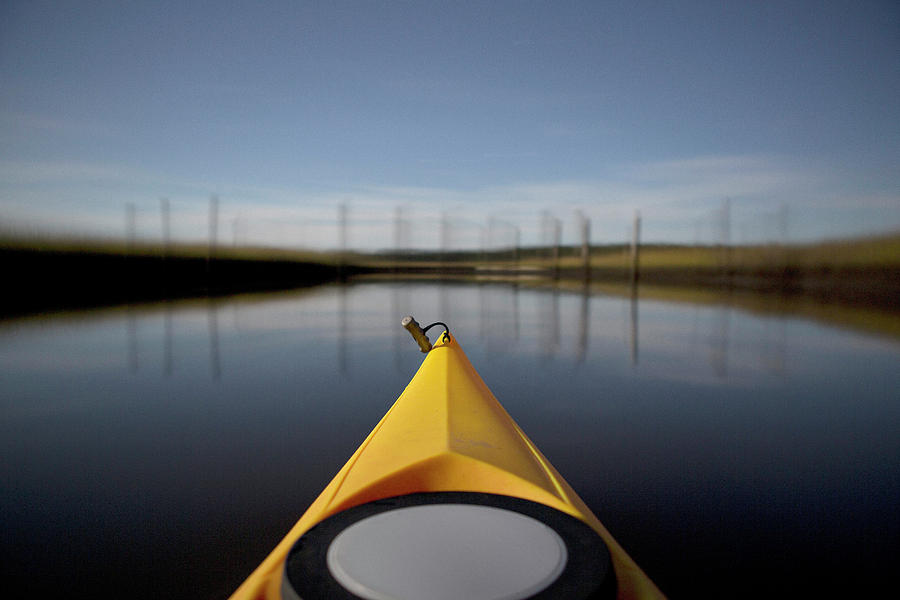 Transportation Photograph - Kayak At Dusk by Tom McCorkle